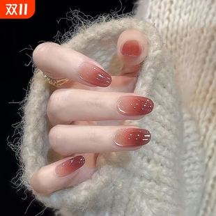 f416 417 418水嫩欲滴晶莹剔透红石榴猫眼玻璃珠穿戴甲气质显白