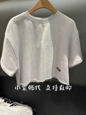 EL BOSQUE韩国东大门代购2026春女装新款时尚百搭破洞短袖T恤女