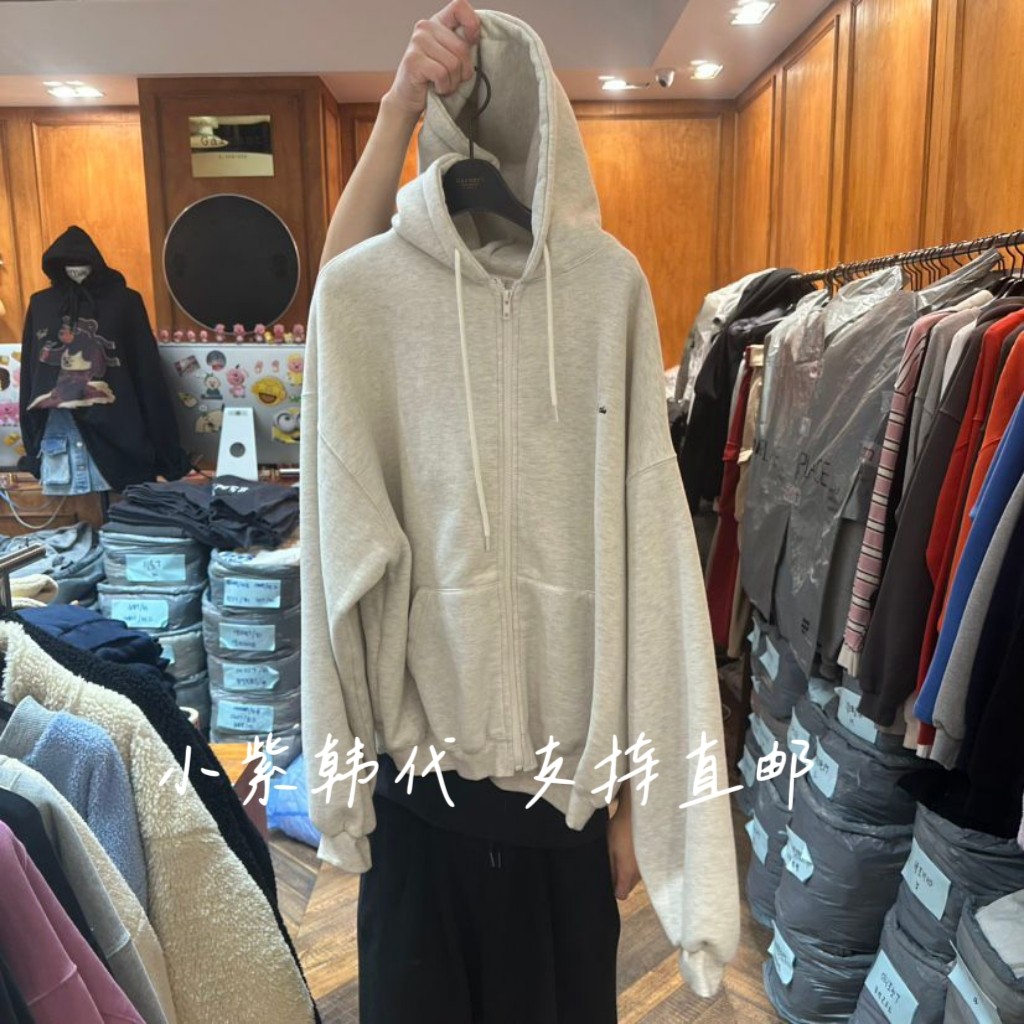 连帽拉链加绒卫衣外套