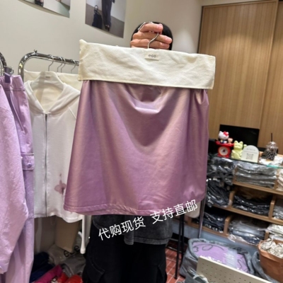 包邮EEE 韩国正品东大门 26秋新款时尚百搭糖果色净版显瘦短裙女