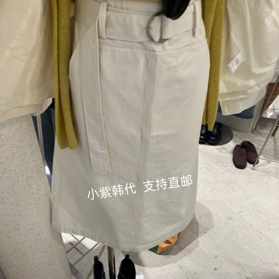 东大门韩国代购SSEMIENNE 26春女装新款时尚百搭腰带半身裙女