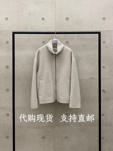 韩代MUCH MORE韩国东大门26秋冬新款时尚百搭立领毛呢长袖外套女