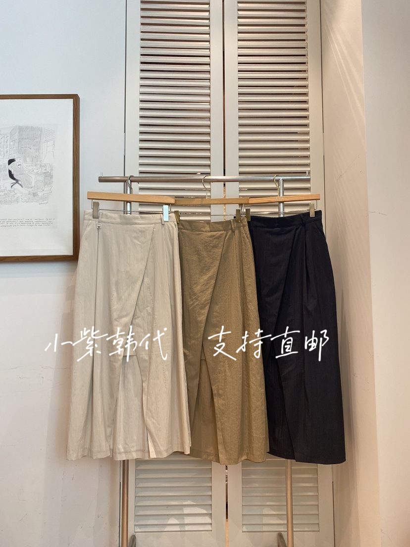 FAVE-L 韩国正品东大门 25春 休闲时尚不规则松紧腰半身裙女