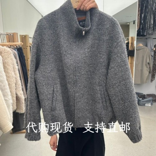 韩代UTRE韩国东大门2026秋冬女装新款时尚立领短款毛呢外套女