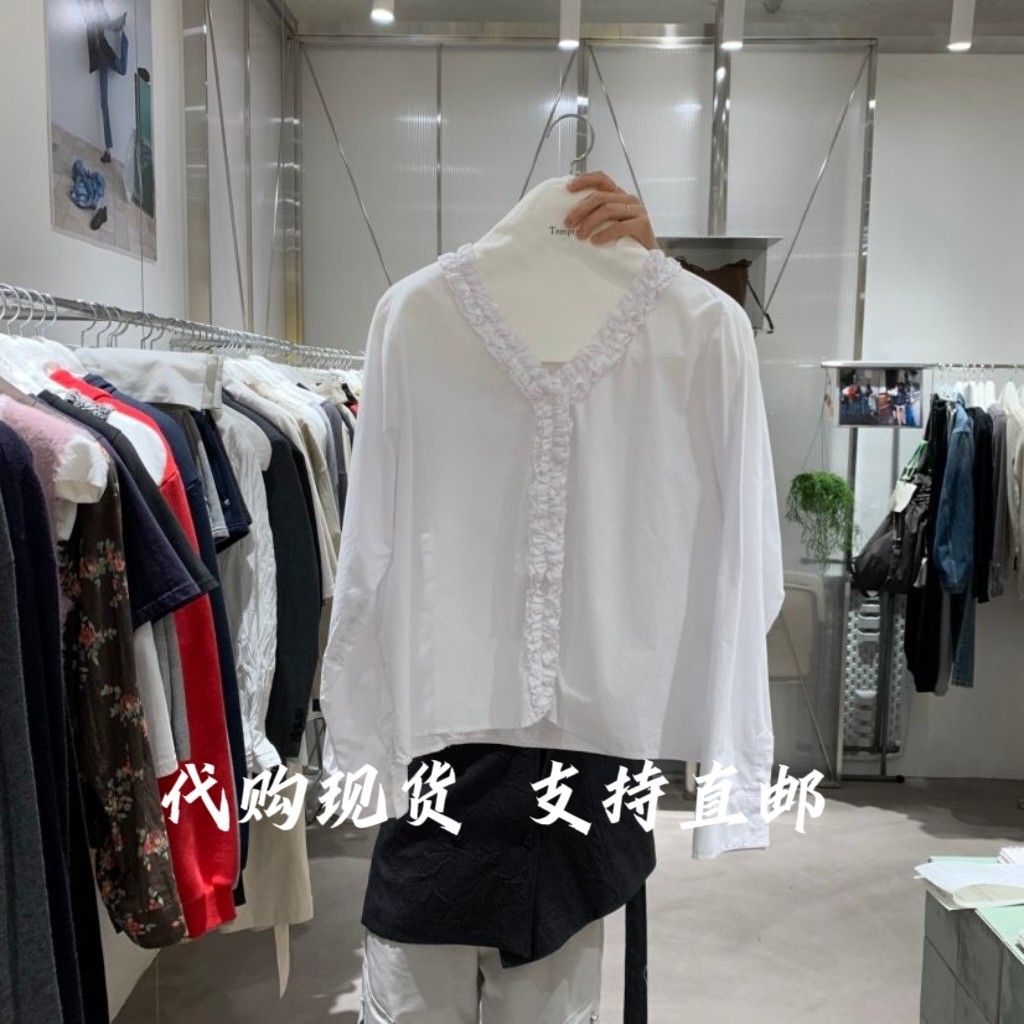 TEMPTING韩国东大门2026秋季新款女装时尚百搭长袖衬衫女图片