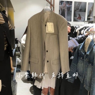 TEMPTING韩国东大门代购2026春女装新款系扣宽松通勤西装外套女