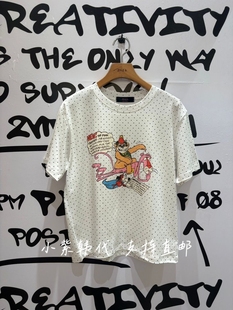 K韩国东大门代购 圆领卡通印花短袖 2026春季 女装 T恤上衣女 新款 2ND