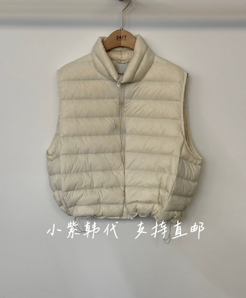 TWENTY FOUR SEVEN24-7东大门代购2025冬季新款百搭马甲羽绒服女