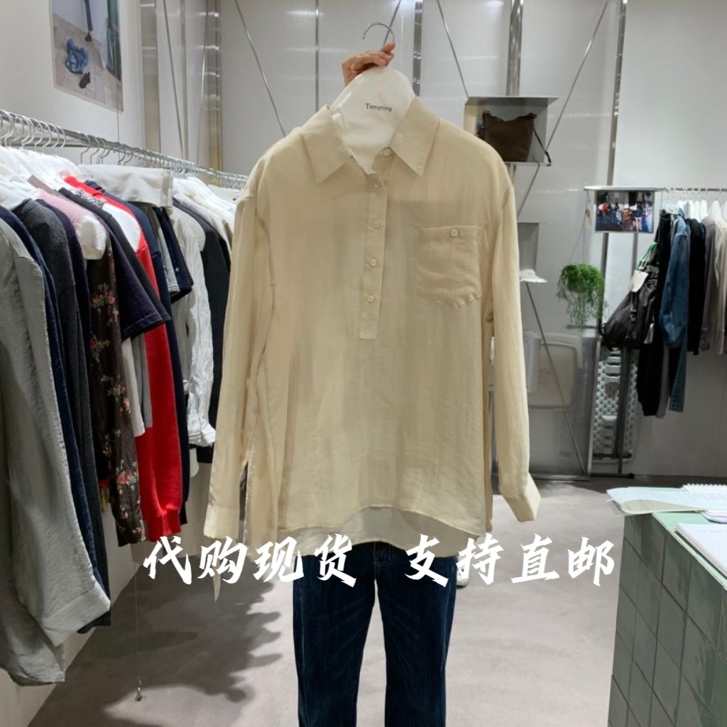TEMPTING韩国东大门2026秋季新款女装时尚百搭长袖衬衫女图片