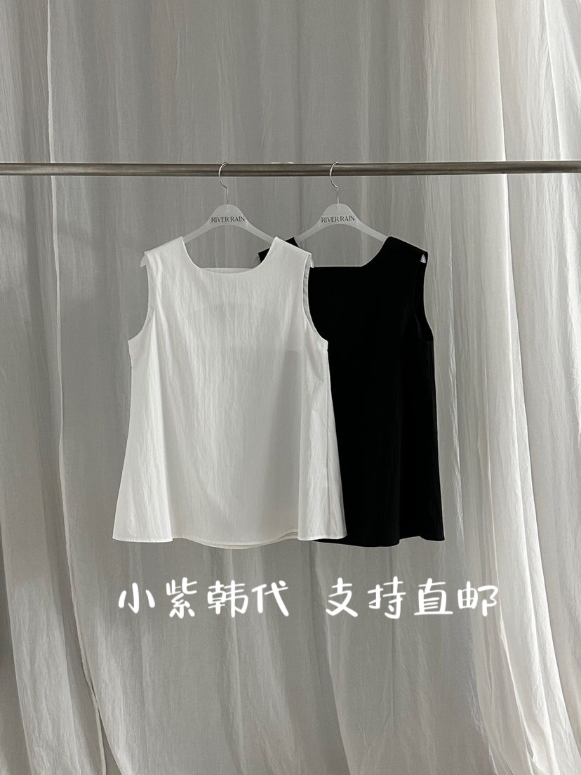 25夏季RIVER RAIN韩国正品东大门代购女装新款时尚百搭无袖背心