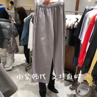 TEMPTING韩国东大门代购2026春女装新款松紧腰口袋显瘦休闲卫裤女