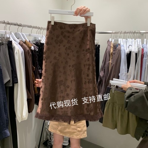 VENIR-A韩国正品东大门 26秋季新款重工气质显瘦百搭半身裙女