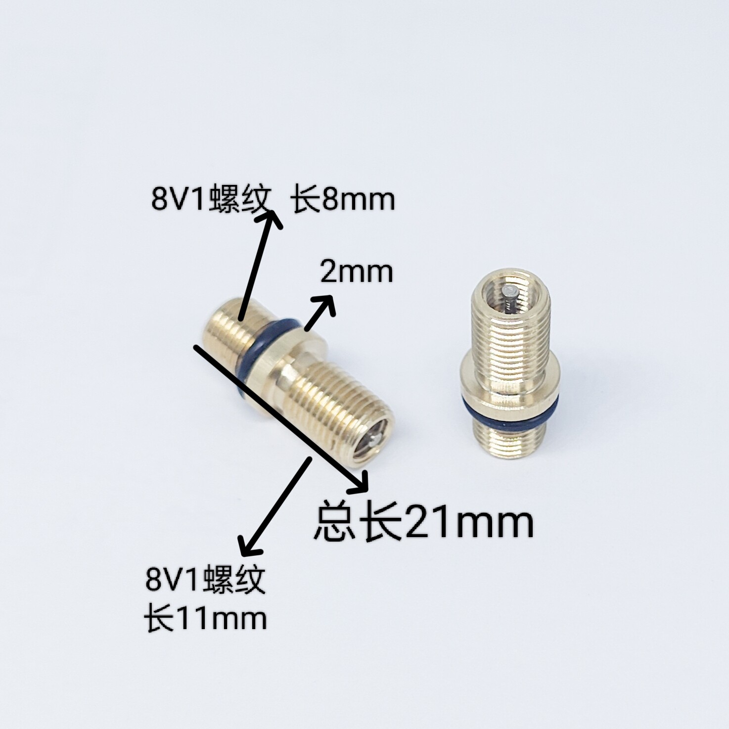 全顺电机五代电机气门嘴充气的8V1转8V1厂家直发黄铜气门嘴图片