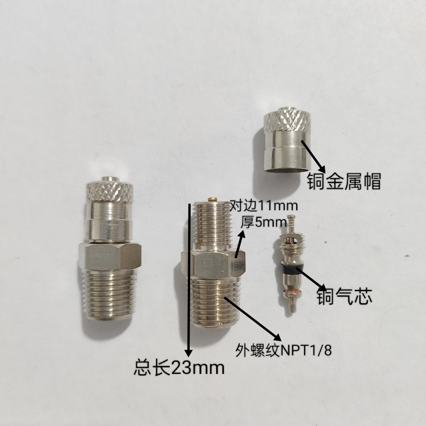 非标气嘴大全 气门嘴 进气嘴 进气阀NPT1/16  NPT1/8 G1/4充气阀