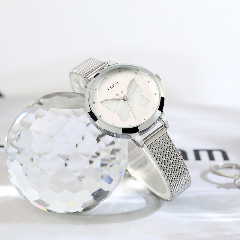 kezzi手表女学生防水ins风森系女表细带小巧气质大气小表盘女表