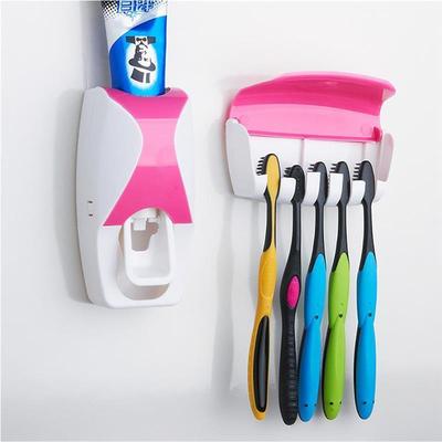 Toothbrush Holder Automatic Toothpaste Dispenser Set