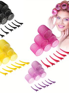 Curler with clip hair curler selfadhesive hair styling bangs