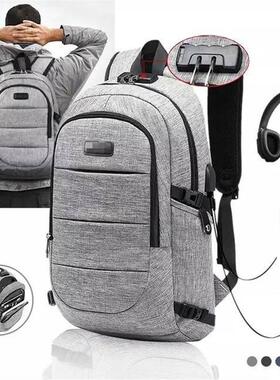 Men Women Travel USB Charging Anti theft Bag Laptop Backpack