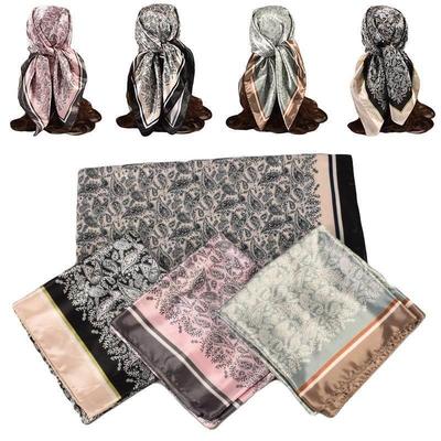 *cm Satin  Scarf Neckerchief Female Head Wraps  Small