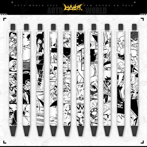 七创社凹凸世界漫画中性笔签字笔