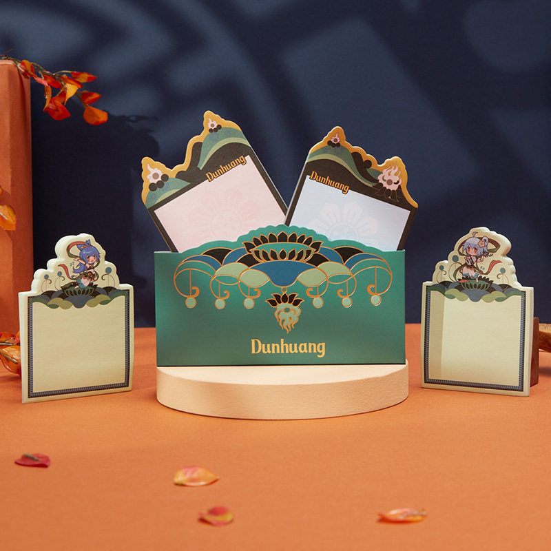 正版敦煌研究院哔哩哔哩2233敦煌伎乐天便利贴b站动漫周边便签本