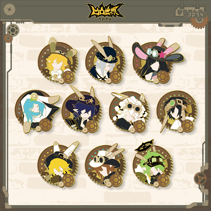 【兔年限定系列】七创社 凹凸世界官方正版动漫周边金属徽章吧唧