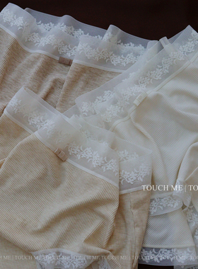 touchme澳洲美利奴绵羊毛内裤女柔软蕾丝边透气纯棉抑菌裆中腰3条