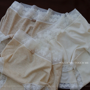 touchme澳洲美利奴绵羊毛内裤女柔软蕾丝边透气纯棉抑菌裆中腰3条