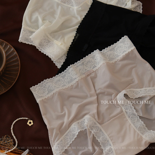 超薄冰丝中高腰内裤女士透气抑菌