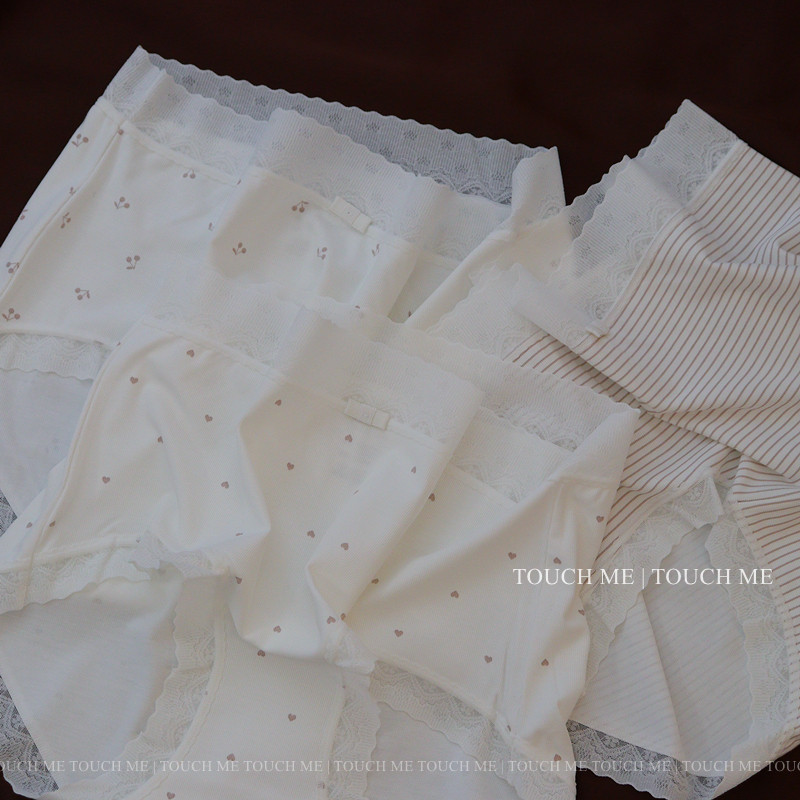 touchme法式小清新圆点内裤女3条