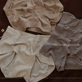 touchme法式 复古螺纹裸肌感内裤 女莫代尔透气桑蚕丝抑菌裆中腰3条