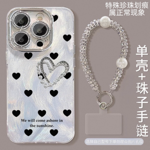 爱心蝴蝶结手机壳适用华为苹果
