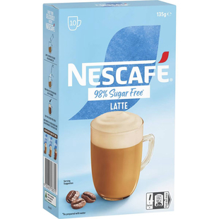 Nescafe 98% Sugar Free Latte Coffee Sachets 无糖香草味咖啡