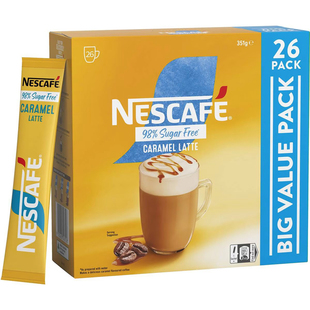 Nescafe 98% Sugar Free Caramel Latte Coffee 无糖焦糖拿铁咖啡