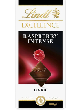 Lindt Excellence Dark Chocolate Raspberry Intense 100g巧克力