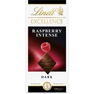 Lindt Excellence Dark Chocolate Raspberry Intense 100g巧克力