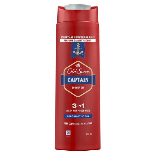 Old Spice Captain 3 in 1 Body Wash 400ml 沐浴露 澳洲代购