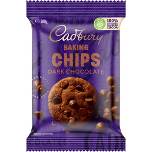 Cadbury Baking Dark Chocolate Chips 烘焙巧克力黑巧 澳洲 200g