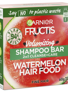 Garnier Fructis Watermelon Hair Food 2 In 1 Shampoo Bar 60g