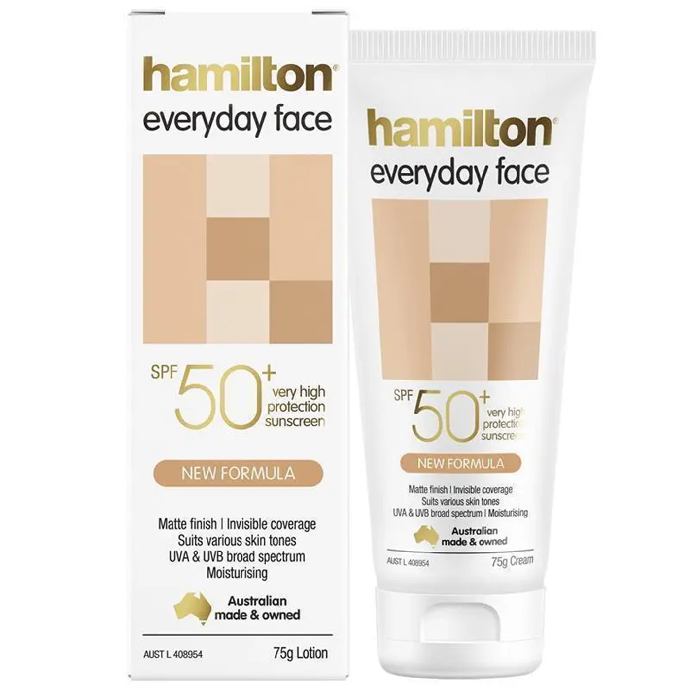 Hamilton SPF 50+ Everyday Face Cream 75g 防晒霜 澳洲代购