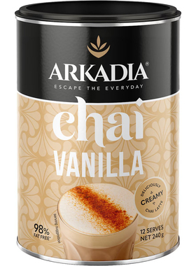 Arkadia Chai Tea Vanilla 240g 香草味速溶咖啡 澳洲代购