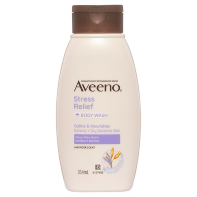 Aveeno Stress Relief Lavender Scented Body Wash 354mL 沐浴露