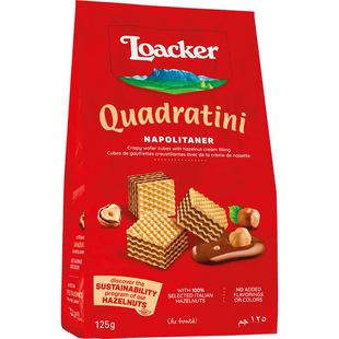 Loacker Quadratini Wafers Napolitaner 125g 华夫饼干 澳洲代购