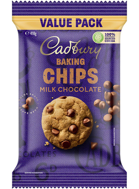 Cadbury Baking Milk Chocolate Chips Value Pack烘焙巧克力410g