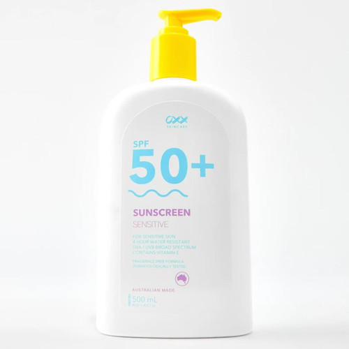 OXX Skincare SPF50+ Sensitive Sunscreen 500ml 防晒霜澳洲代购