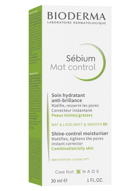 Bioderma Sebium Mat Control Moisturiser for Oily Skin 30ml