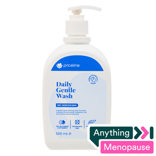 Priceline Daily Gentle Wash 500mL 温和沐浴露 澳洲代购