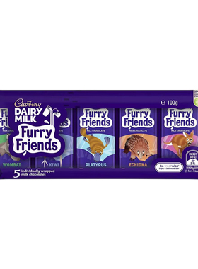 Cadbury Dairy Milk Furry Friends Choc Multipack巧克力 100g