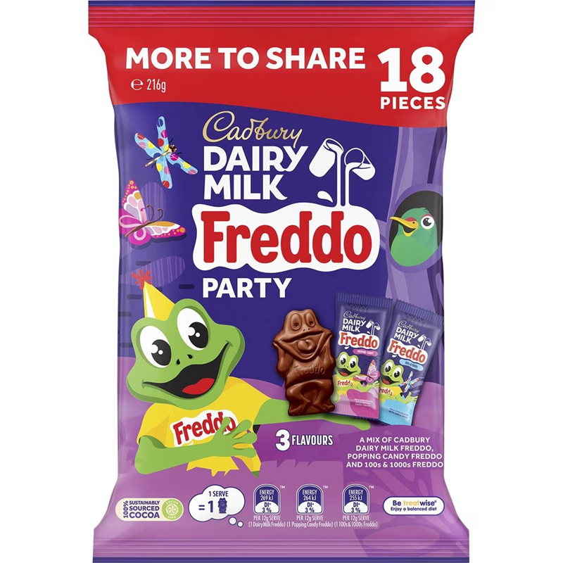 Cadbury Dairy Milk Chocolate Freddo Party 青蛙巧克力216g澳洲 零食/坚果/特产 牛奶巧克力 原图主图