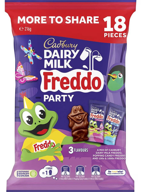 Cadbury Dairy Milk Chocolate Freddo Party 青蛙巧克力216g澳洲